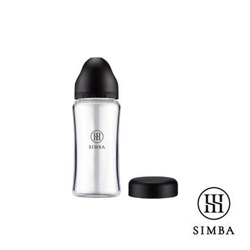 【黑潮來襲】小獅王辛巴 NO.2蘊蜜質金玻璃寬口萬用瓶270ml-新生適用