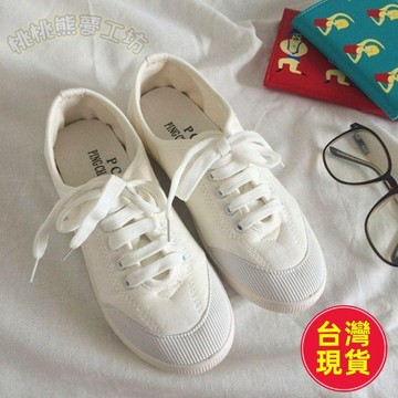 【台灣出貨】韓國小白鞋女 春季 清新 百搭 抽繩 帆布鞋 學院風 平底帆布鞋 女鞋 平底鞋 板鞋 增高鞋 小白鞋