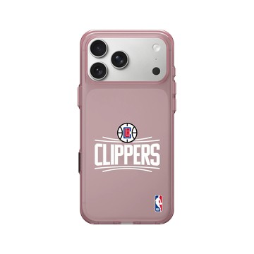 iPhone 17 Pro Max Clear (相機按鈕) 晶醺玫 - NBA - Logo-洛杉磯快艇 L.A. Clippers - Light