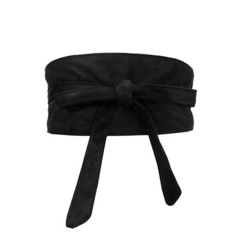 韓版百搭寬款腰帶女 甜美長款打結皮帶 時尚裝飾配裙子裝飾腰封女