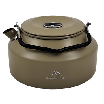 MOUNTAINHIKER 山之客 水壺 SZK744 1.4L 米色 鍋身/鉚釘：鋁合金 把手：膠木 表面處理：硬質氧化、特氟龍噴塗  1個