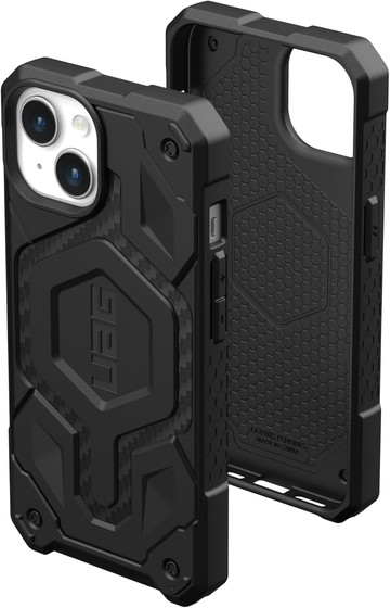 [6美國直購] UAG iPhone 15 Plus 6.7吋 碳纖維紋-黑 (1入) 手機殼 保護殼 Monarch Pro URBAN ARMOR GEAR
