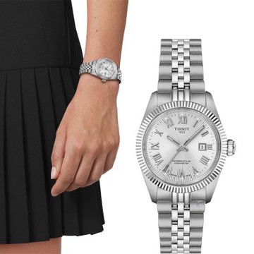 TISSOT 天梭 官方受權 Ballade系列 天文台認證 時尚機械錶 女錶-T1562081103300