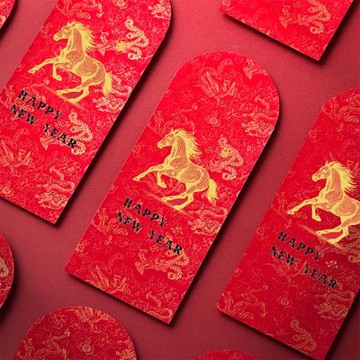 1A 2026 馬年 中式 紅包袋 Happy New Year 10張入 /包 1812