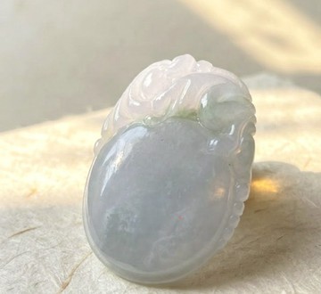 【福掛】冰種飄花翡翠福瓜 | 天然緬甸玉A貨翡翠 | 送禮