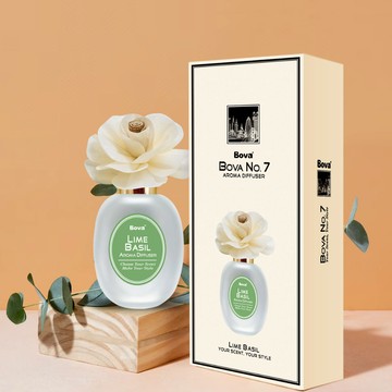 【法柏Bova 唯一官方】花漾No.7 青檸羅勒 100ml 擴香 香氛 擴香瓶 永生花 居家香氛