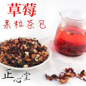【正心堂】果粒茶 草莓風味 300克 7-11超取299免運 / 600克 7-11超取299免運(量販包) 水果茶 花茶 無咖啡因 果乾茶 水果乾