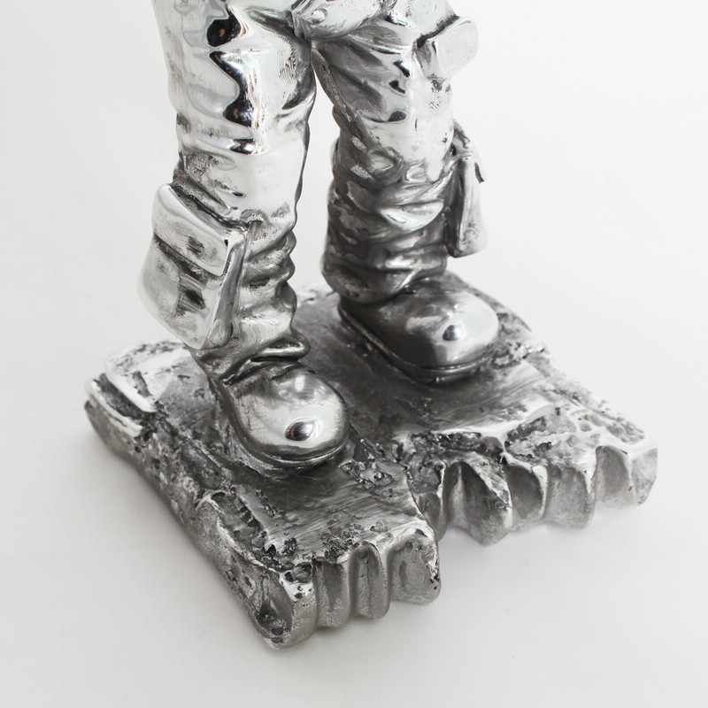 宇宙飛行士 サイドテーブル オブジェ ゴールド コレクションラック  