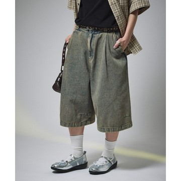【日貨代購CITY】2025SS FREAK'S MR HEARTS WASHED DENIM JORTS 水洗 牛仔褲