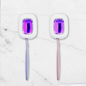 2025新款亞馬遜EPA便攜式牙刷盒 USB充電UVC紫外線牙刷器 鑫弘-數碼配件