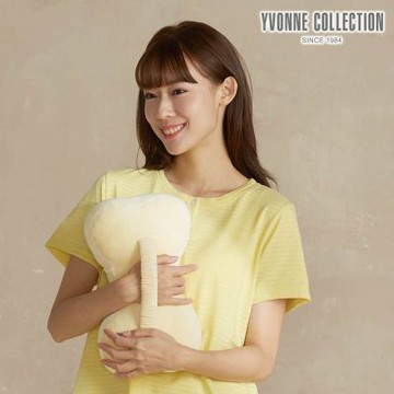 YVONNE 以旺傢飾 素面骨頭車用頸枕-晨曦黃