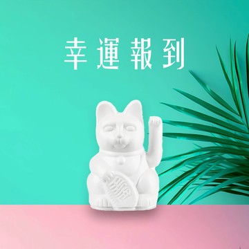 【預購】【DONKEY PRODUCTS】幸運繽紛招財貓 -迷你版 白色