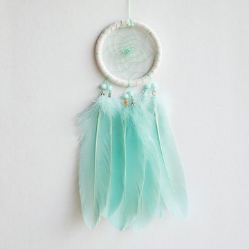 簡單薄荷綠 - 捕夢網 成品 -清新風格 - 生日禮物 交換禮物