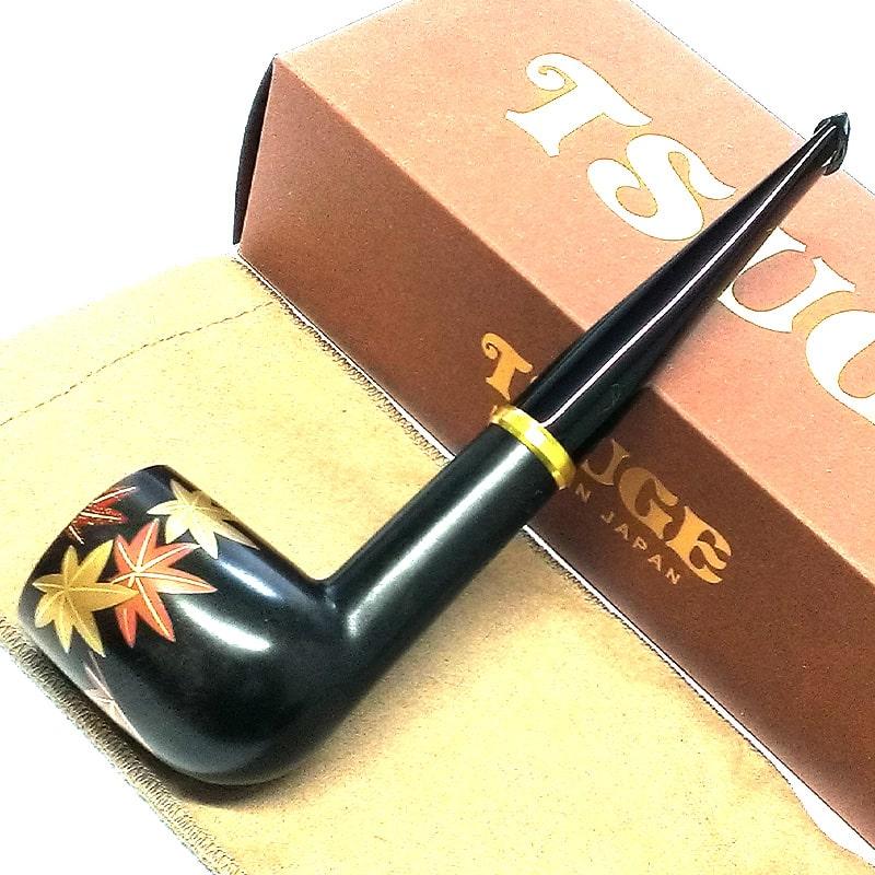 パイプ ツゲ 蒔絵 妻恋草紅葉 TSUGE 喫煙具 柘製作所 おしゃれ 国産 タバコ パイプ本体 かっこいい 高級 メンズ ギフト プレゼント 高品質