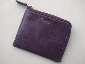 【女夾】L型女夾,義大利山羊皮,玫瑰金色烙印LOGO,玫瑰金顏色五金