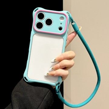 適用蘋果18Promax手機殼iphone17pm新款15透明揹帶16pro殼14