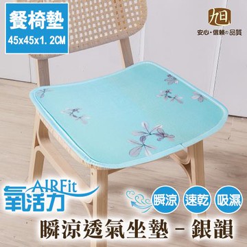 【日本旭川】AIRFit氧活力涼感支撐45X45空氣坐墊-銀韻