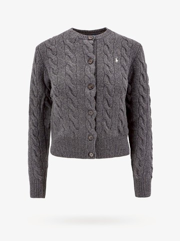 Responsible wool and cashmere cardigan with embroidered logo - POLO RALPH LAUREN - gender_Woman