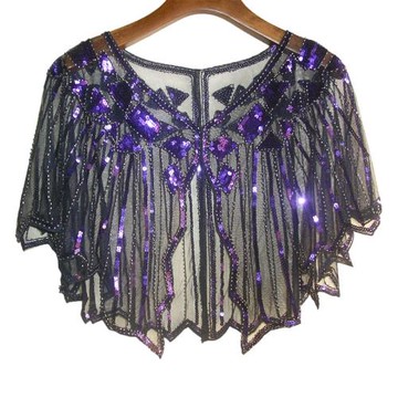 2021夏新款薄款亮片小外披連衣裙小外套禮服bling bling小披肩女