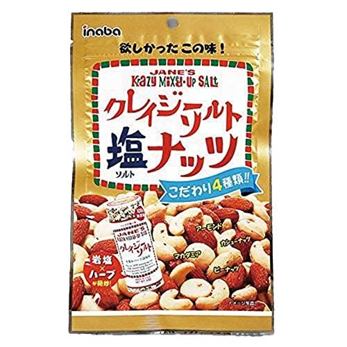 稲葉ピーナッツ クレイジーソルトナッツ 72g × 6袋 まとめ買い ※アウトレット：賞味期限2024年1月7日