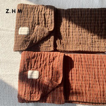 一等品日式枕巾純棉2026新款一對裝100全棉枕頭巾防頭油紗布墊巾