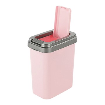 KEYWAY 聯府 可潔押式垃圾桶  25L  粉色 + 灰色  1個