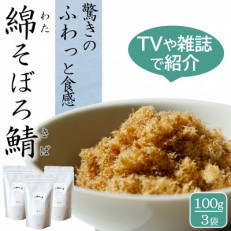 唐津のご飯のお供 綿そぼろ 鯖(さば) 100g×3袋 高級ふりかけ