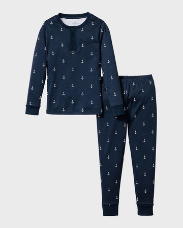 Kid's Pima Cotton Snug Fit Pajama Set, Size 2-14