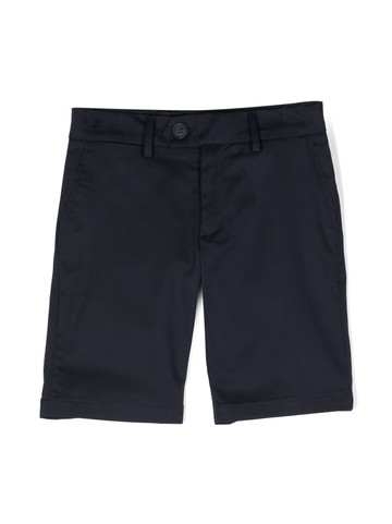 Fay Kids - plain stretch-cotton shorts - kids - Cotton/Elastane/Polyester - 12 yrs - Blue