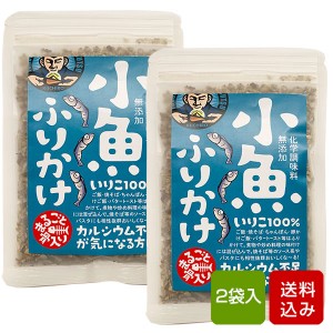 小魚ふりかけ  無添加  無着色 2袋入 福岡県産 DOCORE メール便