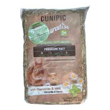 Cunipic 頂級甘菊薄荷牧草  500g  100%純天然牧草，含德國洋甘菊、乾薄荷  1包