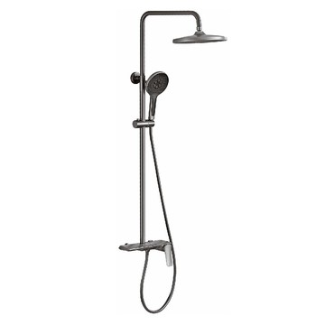 2183-1G路德三段按鍵拉絲槍灰升降大花灑