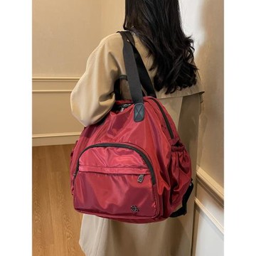 大容量休閑雙肩包輕便便攜干濕分離單肩包旅行包耐臟時尚媽咪包女