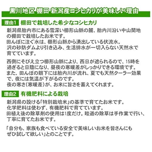 ごはんソムリエ「笹川さん」が厳選したお米 棚田米 新潟産コシヒカリ 無洗米 2kg