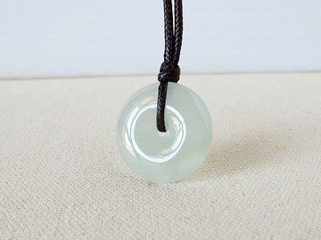 本命年【平安如意】冰飄意境棉翡翠韓國蠟線項鍊*AGH01*招財開運