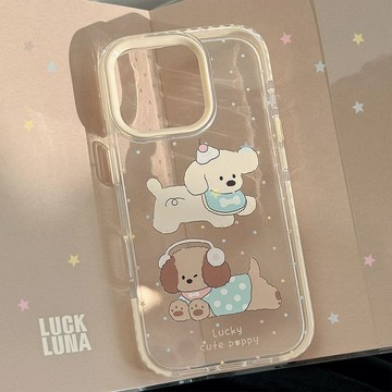 ✨手機保護殼✨星星小狗iPhone17promax蘋果16手機殼適用14韓風卡通13透明11少女