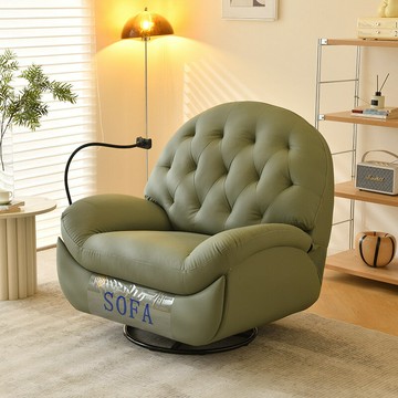 免運 電動懶人沙發可躺可睡客廳搖搖椅多功能家用單人旋轉躺椅語音控制