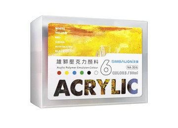 雄獅 NA30/6 壓克力顏料 (30ml) (6色組)