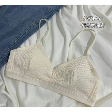 ✨ 精選好物 ✨奶fufu的過冬"少女bra內衣女小胸專用聚攏無鋼圈舒適親膚文胸 內衣學生少內衣  文胸女