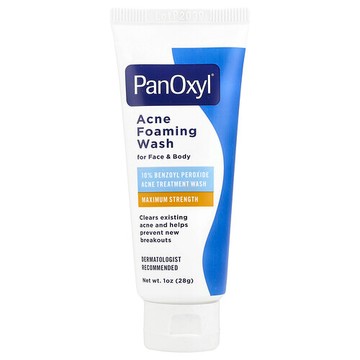 PanOxyl, 痘痘泡沫潔面乳，適用於面部和身體，特強型，1 盎司（28 克）