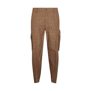 Versace - Beige Cotton Cargo Trousers