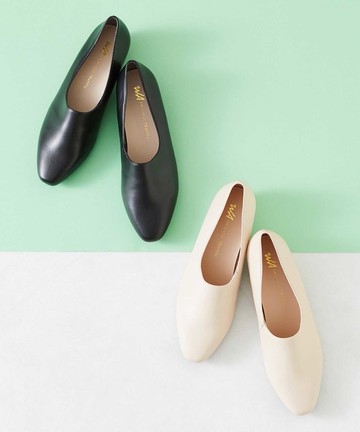 極簡舒適深腳背低跟鞋 (42113)