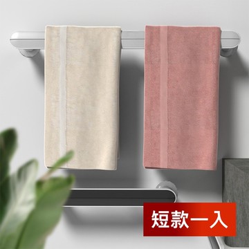 荷生活 簡約外型廚衛兩用多功能無痕壁掛拖鞋架毛巾架 短款2入
