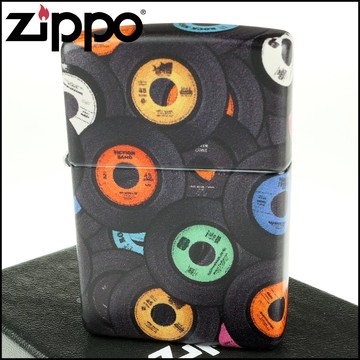 【ZIPPO】美系~Records Design-唱片圖案-540彩印工法打火機