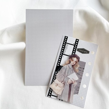 迷你設計紙 【牛奶灰 M6】