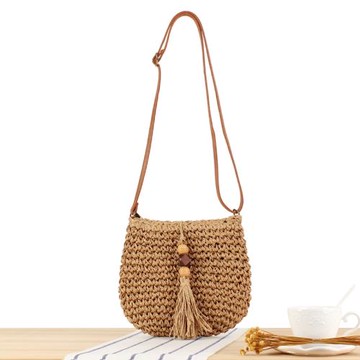 店長推薦新款草編包斜挎包韓版時尚編織包潮流ins休閑百搭沙灘包