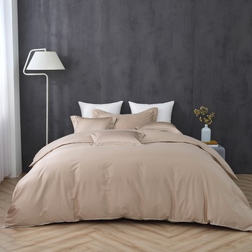 雙人薄被套床包組/ SUPIMA匹馬棉 / 500織 / 琥珀 [鴻宇] 台灣製 - 2321