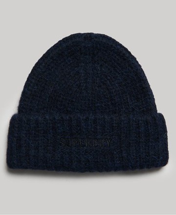 Superdry Women's Women's Essential Ribbed Beanie Navy / Dark Navy - Size: 1SIZE