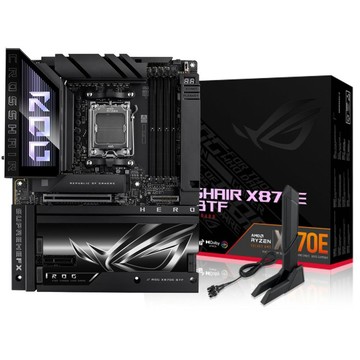 ASUS ROG CROSSHAIR X870E HERO BTF背插式 AM5主機板(ATX/3+2年保)