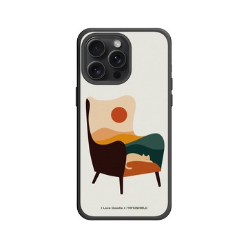 iPhone 15 Pro Max SolidX 黑 - ilovedoodle (Lim Heng Swee) - Cat Landscape - Chair 貓咪椅子